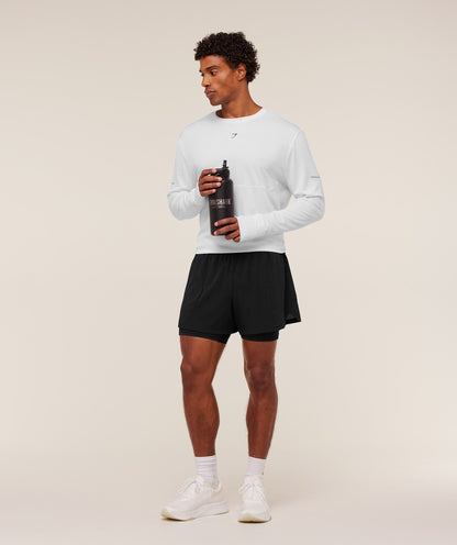 Gymshark Running Long Sleeve T-Shirt White