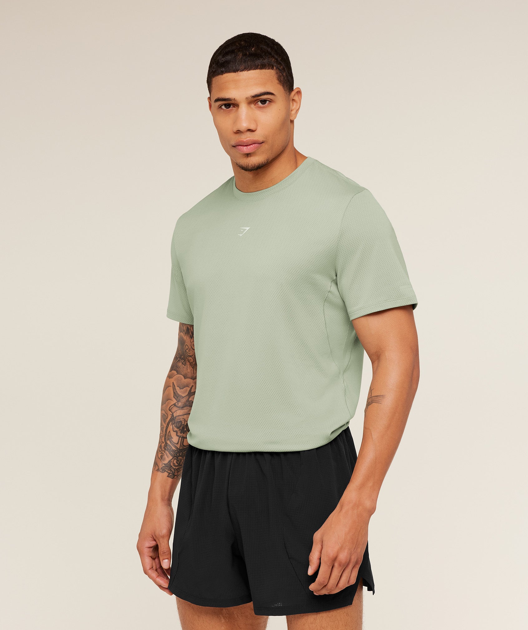 Gymshark Running T-Shirt Gs Haze Green