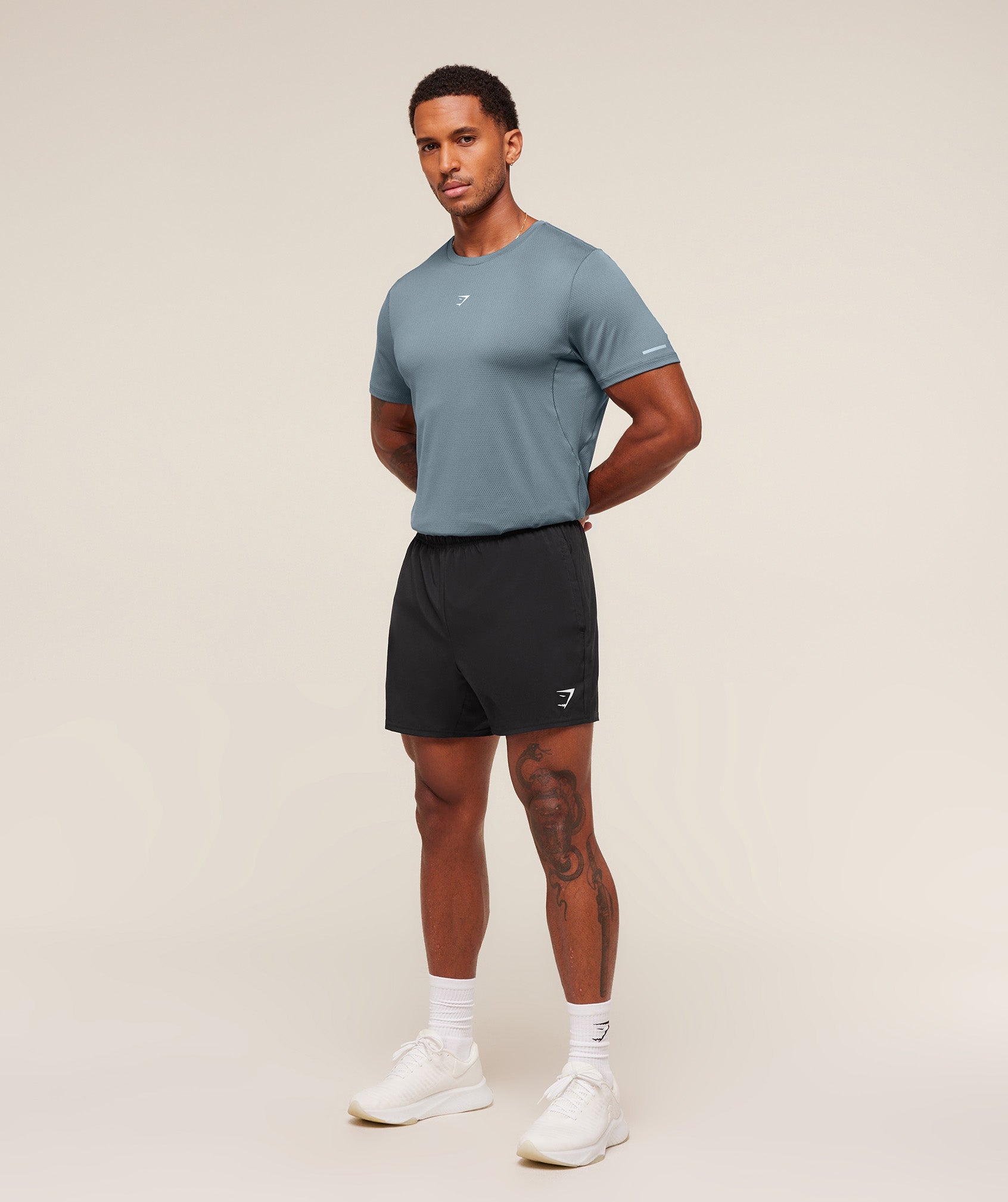 Gymshark Running T-Shirt Iron Blue