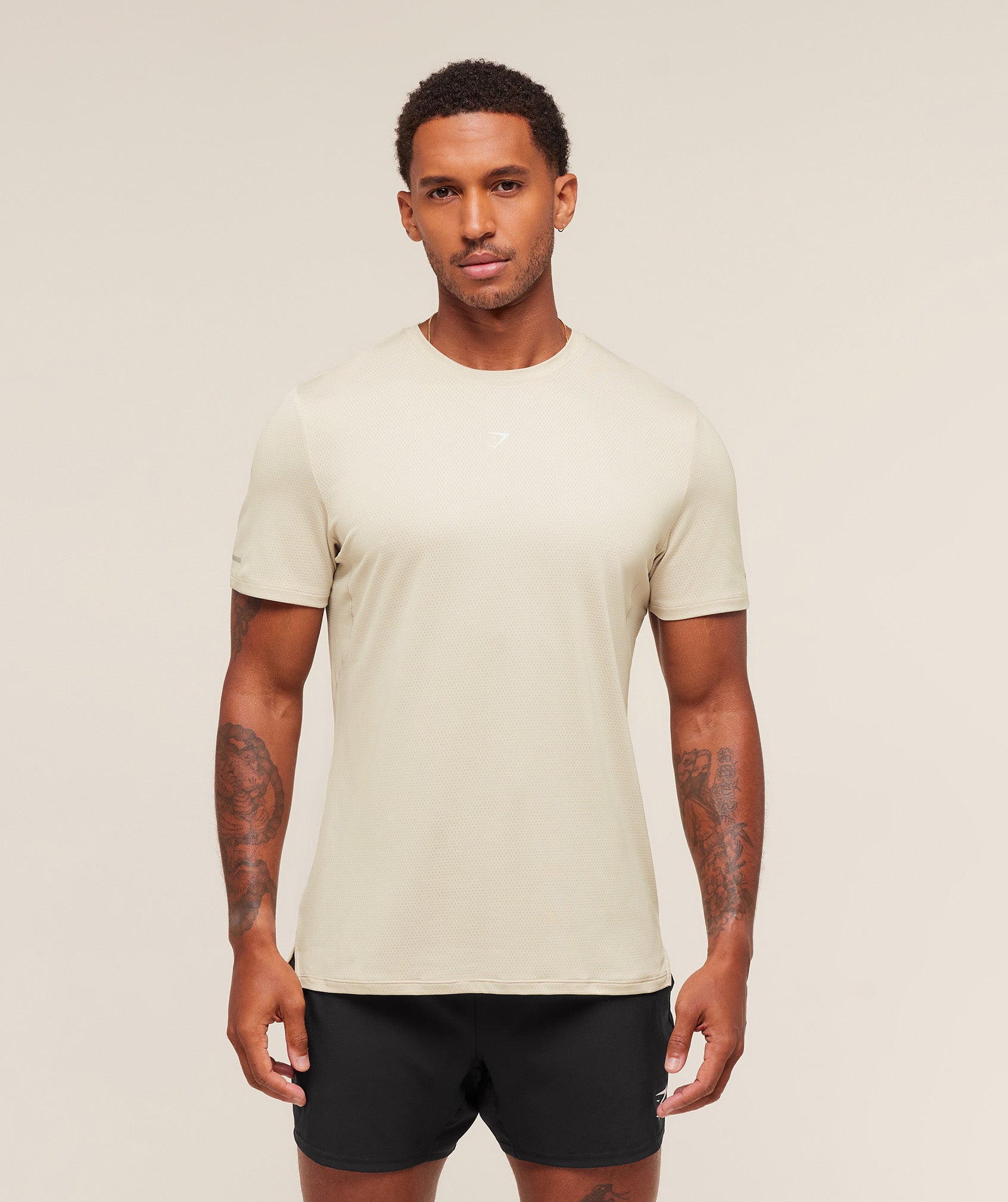 Gymshark Running T-Shirt Pebble Grey