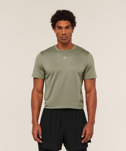 Gymshark Running T-Shirt Base Green