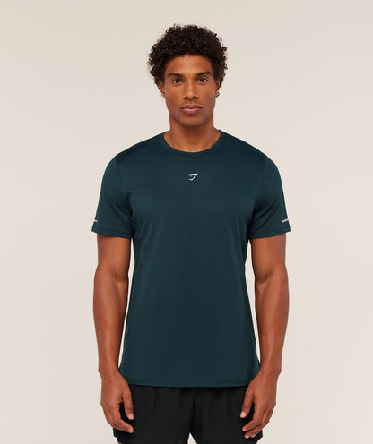 Gymshark Running T-Shirt Deep Petrol Blue