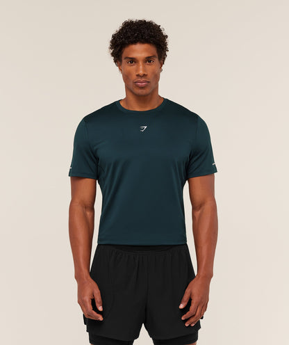 Gymshark Running T-Shirt Deep Petrol Blue