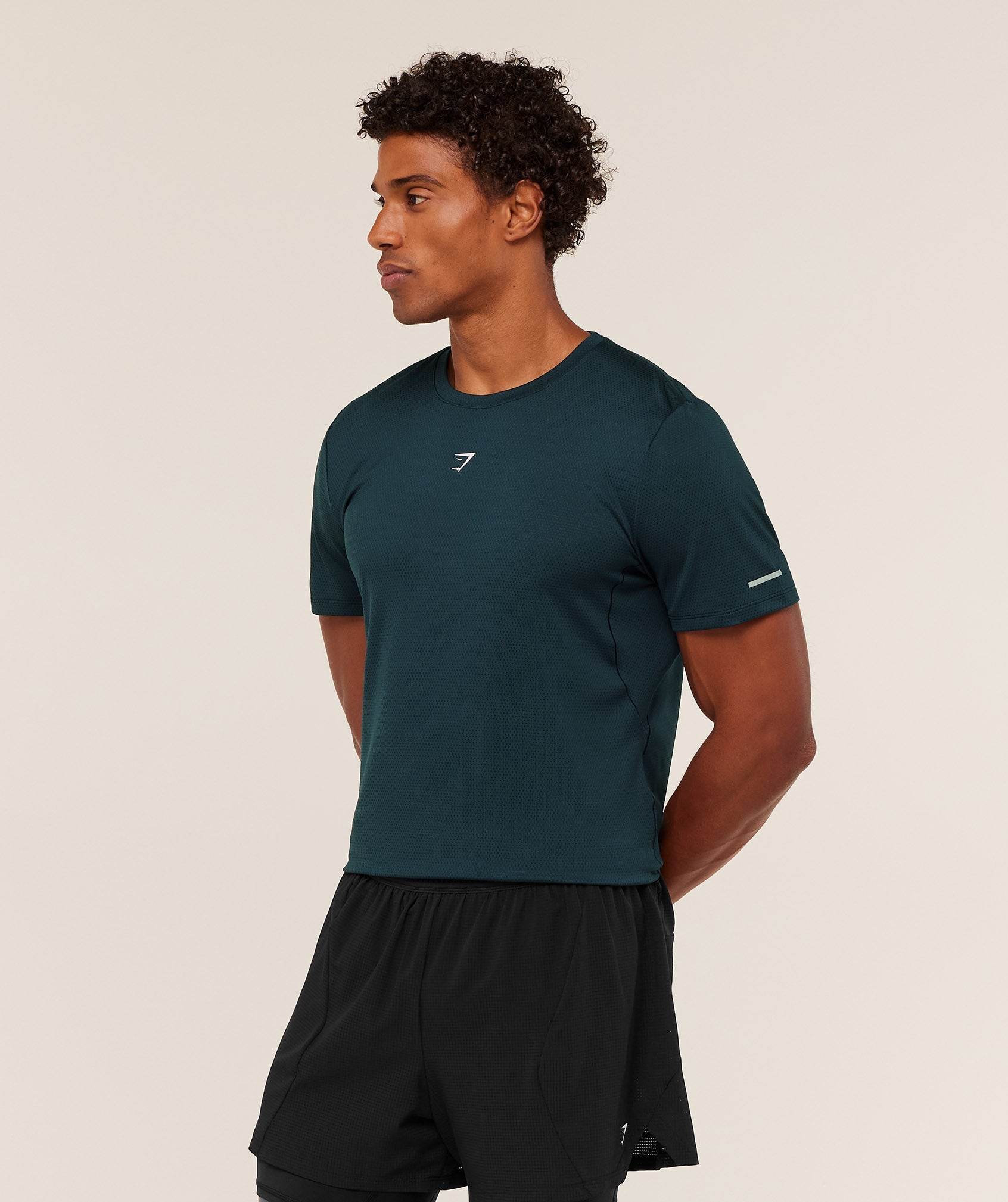 Gymshark Running T-Shirt Deep Petrol Blue
