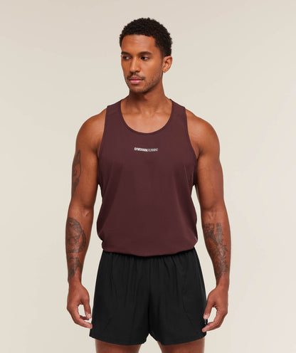 Gymshark Running Tank Rich Maroon