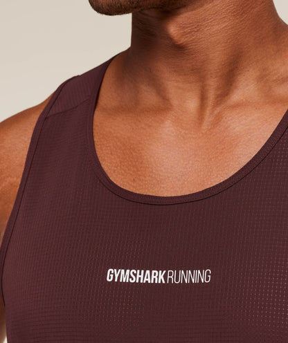 Gymshark Running Tank Rich Maroon