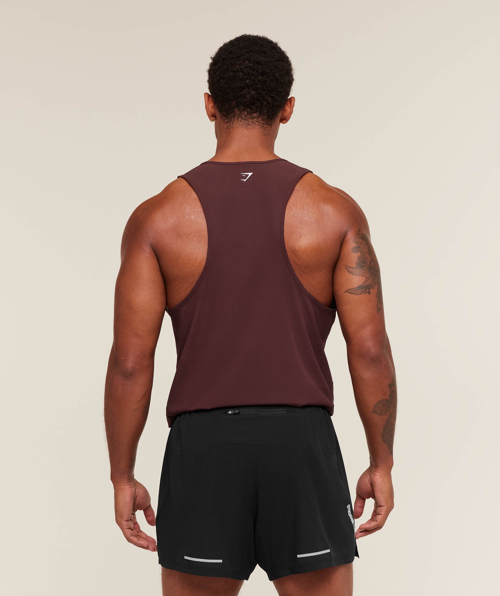 Gymshark Running Tank Rich Maroon