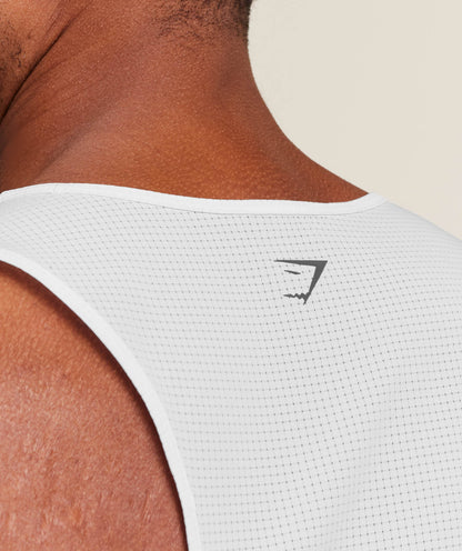 Gymshark Running Tank White