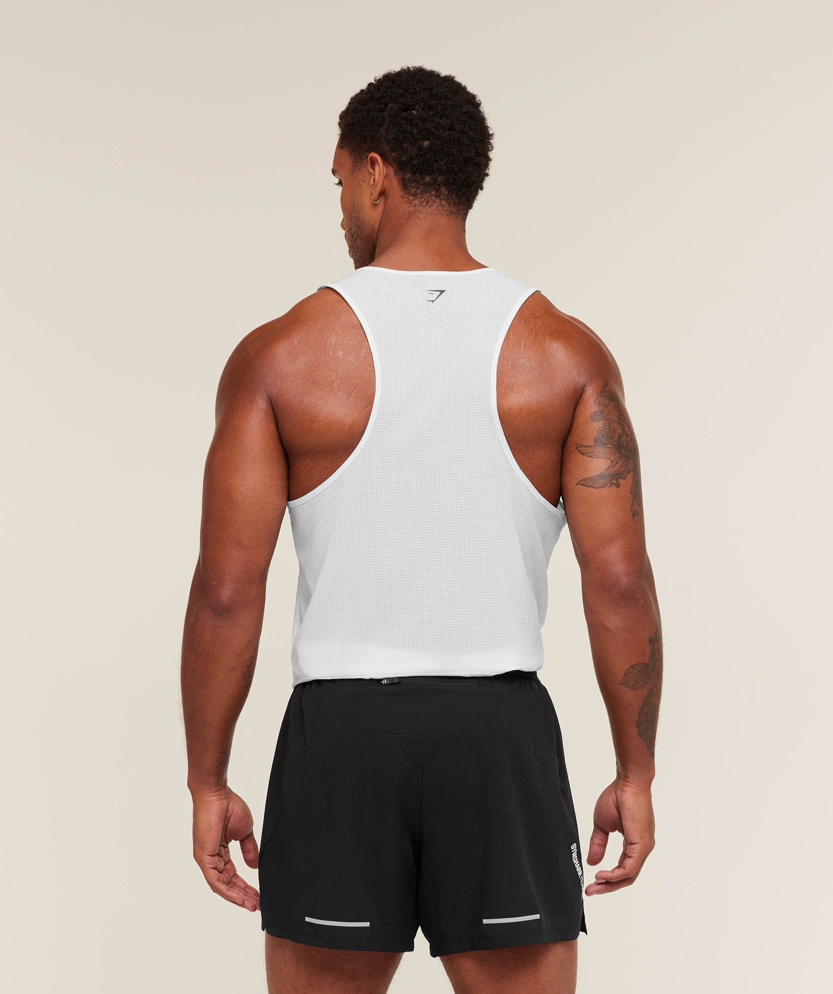 Gymshark Running Tank White