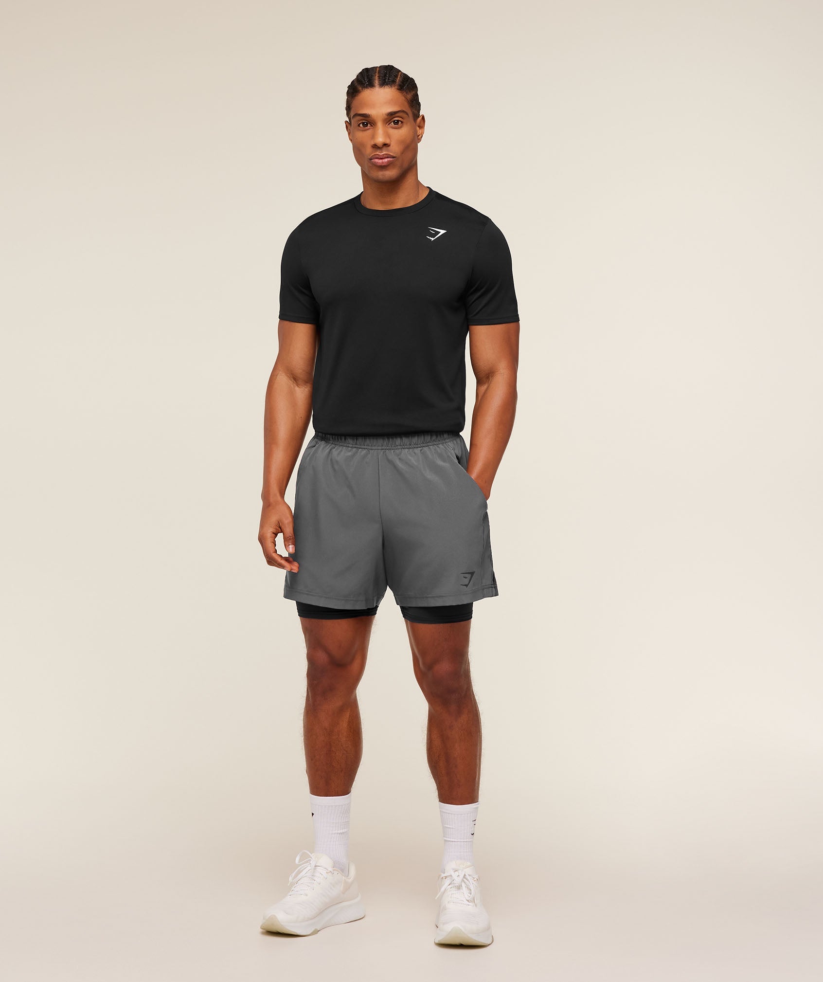 Gymshark Sport 5" 2 In 1 Shorts Dark Grey