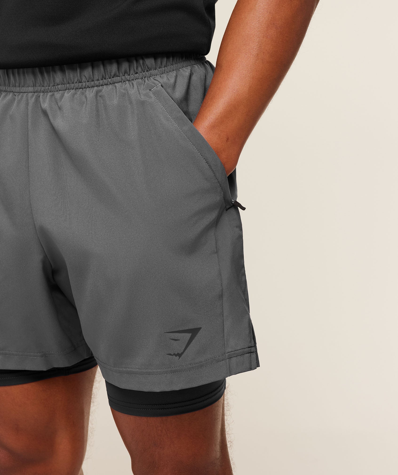 Gymshark Sport 5" 2 In 1 Shorts Dark Grey
