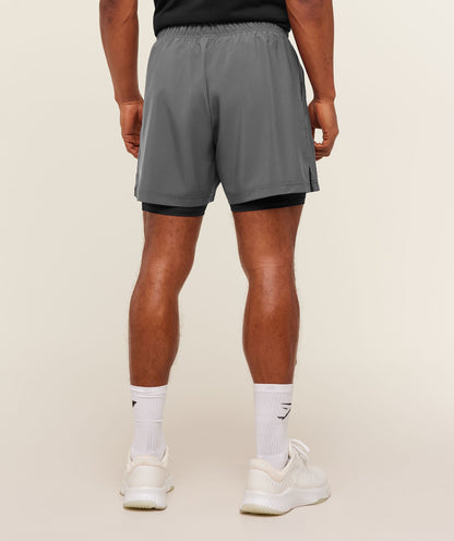 Gymshark Sport 5" 2 In 1 Shorts Dark Grey