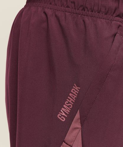 Gymshark Sport 5" 2 In 1 Shorts Impact Burgundy