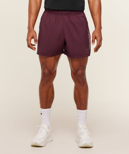 Gymshark Sport  5" Shorts Impact Burgundy