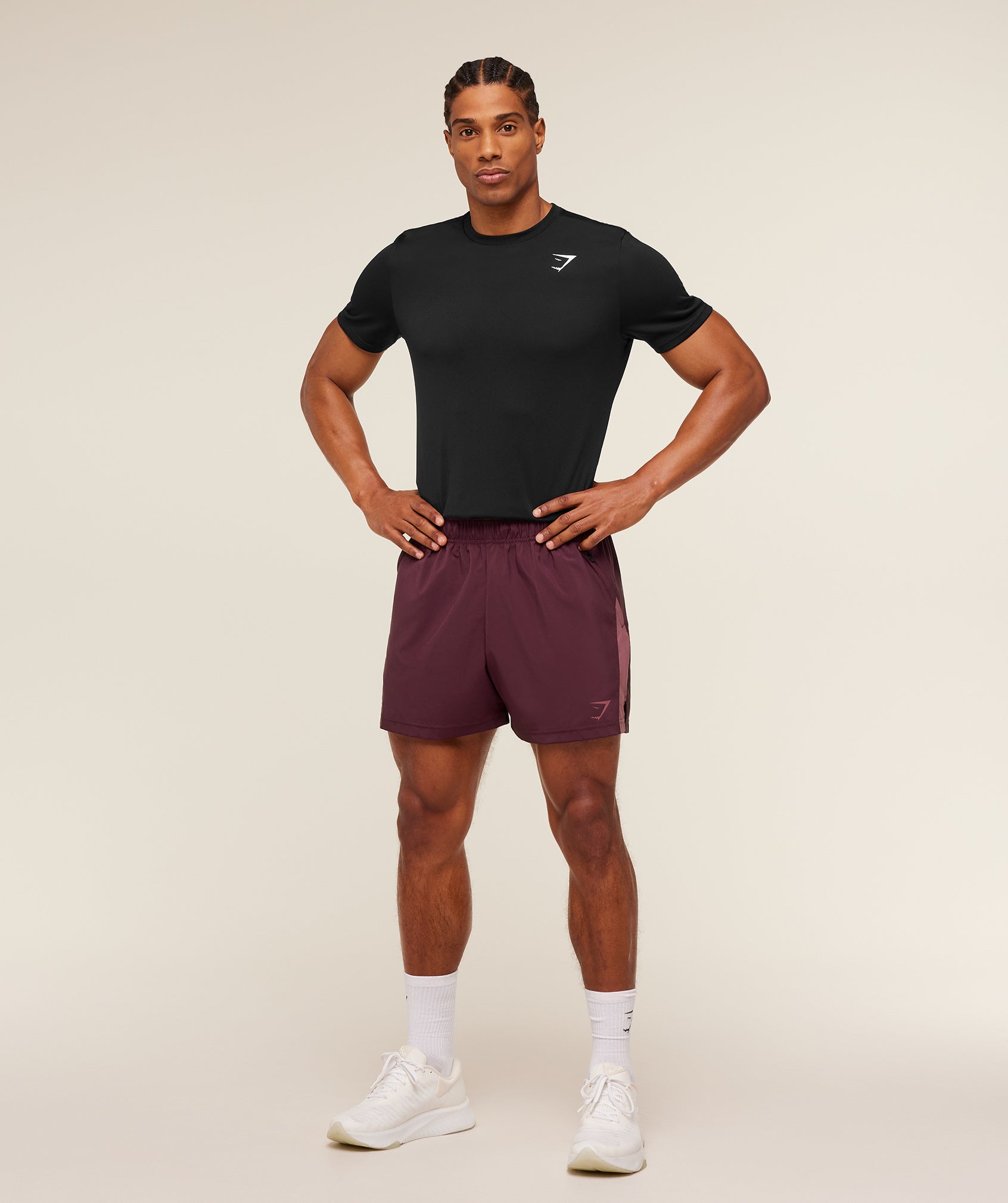 Gymshark Sport  5" Shorts Impact Burgundy