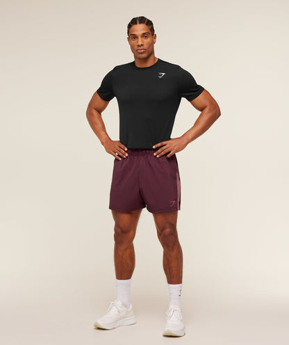 Gymshark Sport  5" Shorts Impact Burgundy