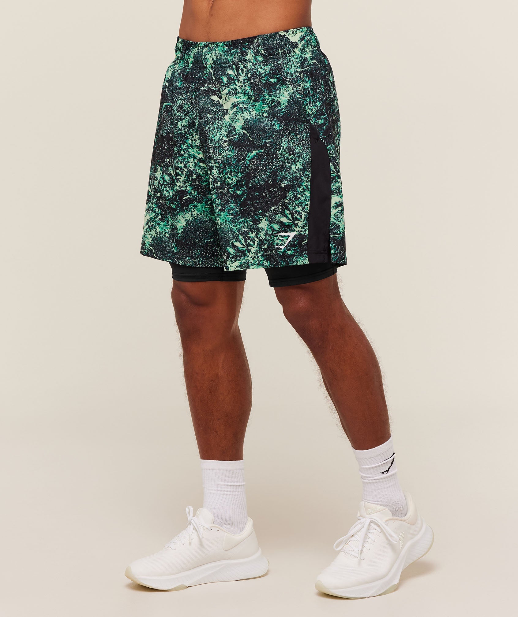 Gymshark Sport 7" 2 In 1 Shorts Active Green