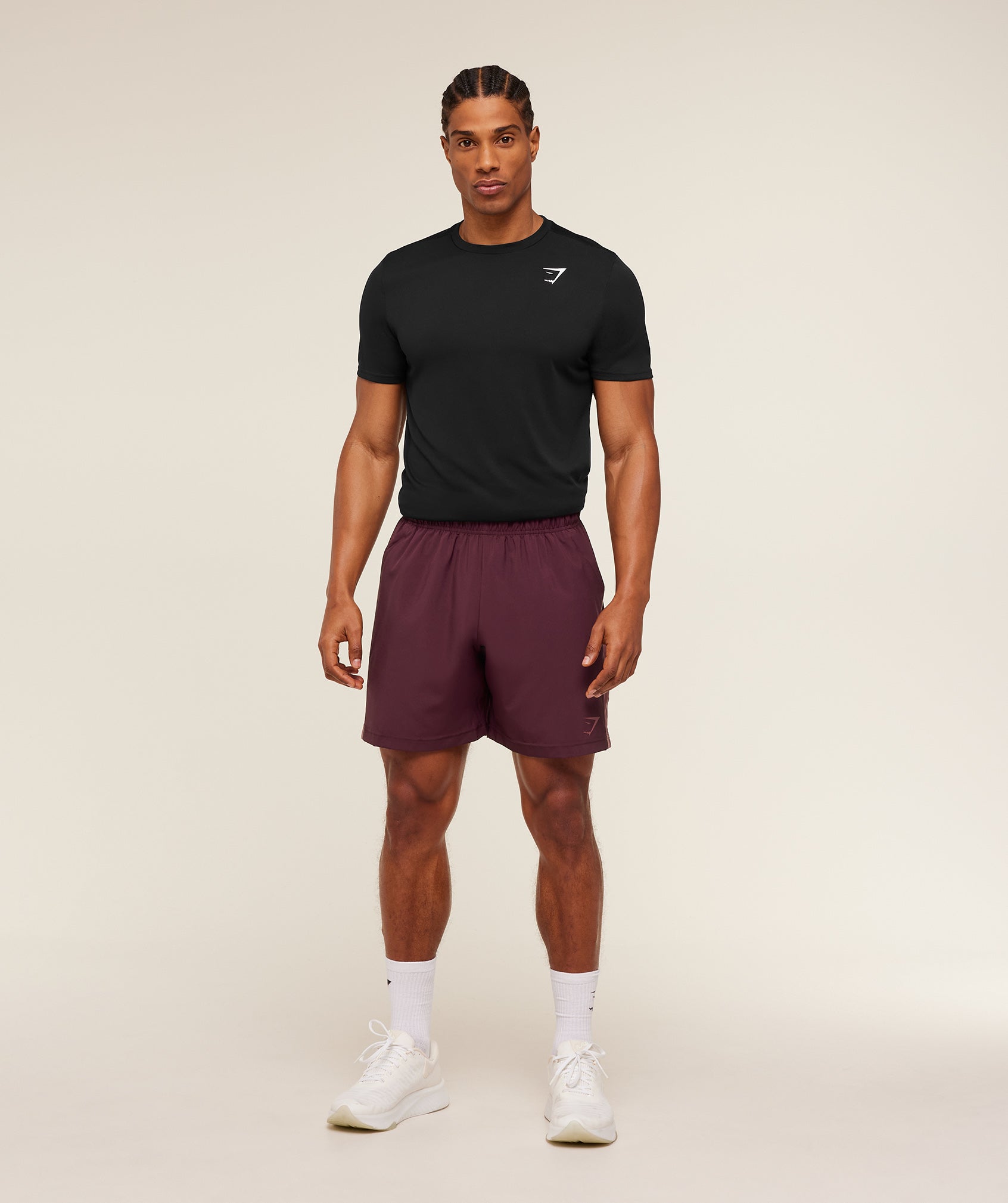 Gymshark Sport  7" Shorts Impact Burgundy