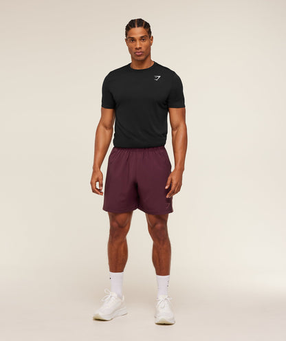 Gymshark Sport  7" Shorts Impact Burgundy