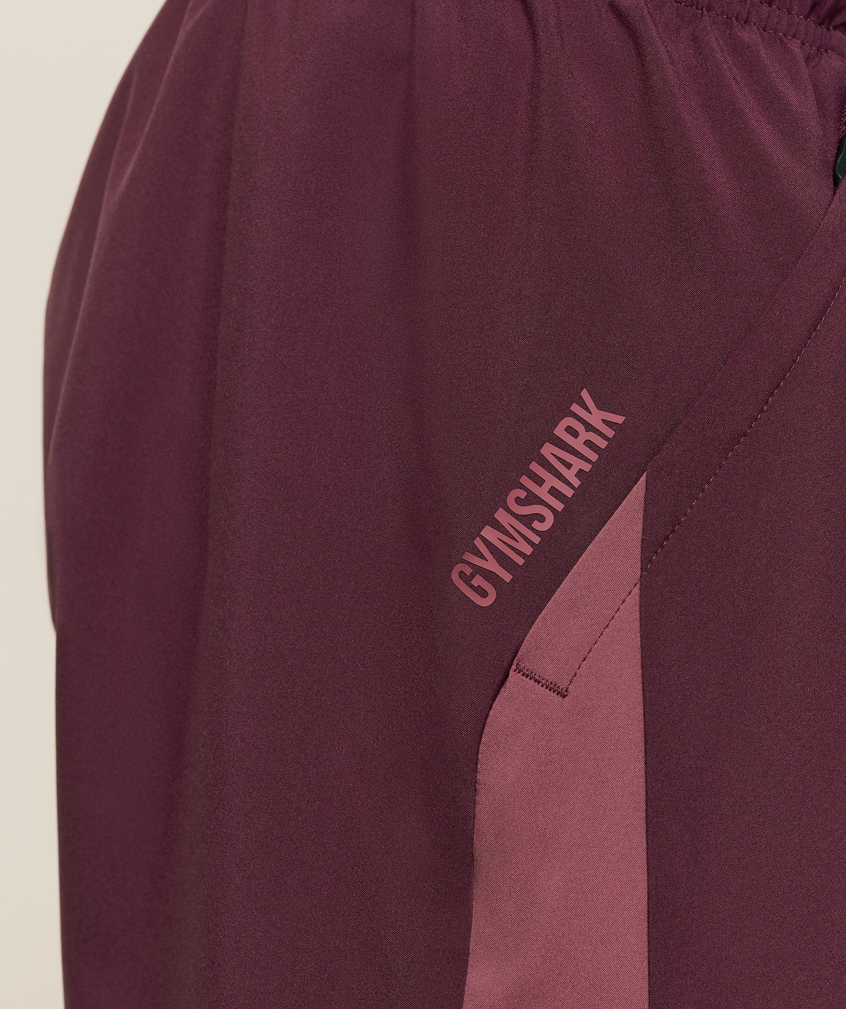Gymshark Sport  7" Shorts Impact Burgundy