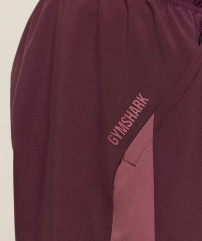 Gymshark Sport  7" Shorts Impact Burgundy