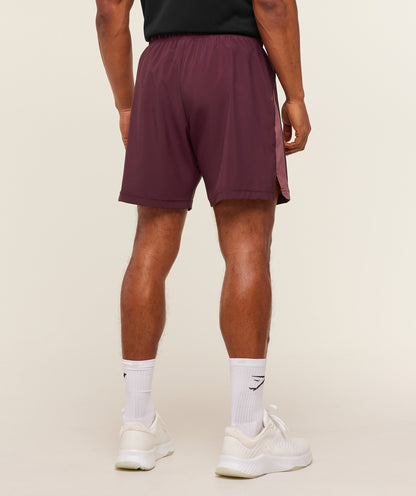 Gymshark Sport  7" Shorts Impact Burgundy