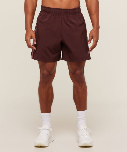 Gymshark Sport  7" Shorts Rich Maroon