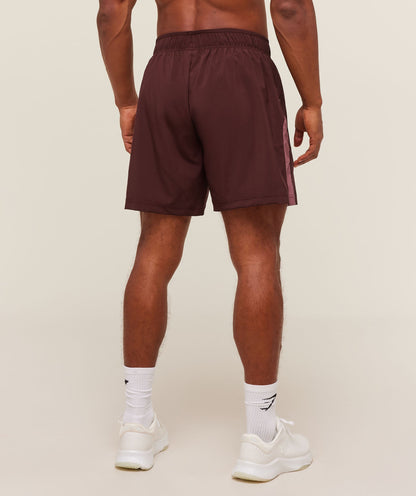 Gymshark Sport  7" Shorts Rich Maroon