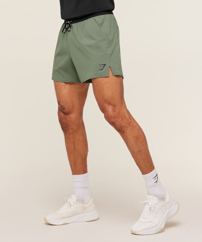 Gymshark Weekend 5" Shorts Gs Unit Green