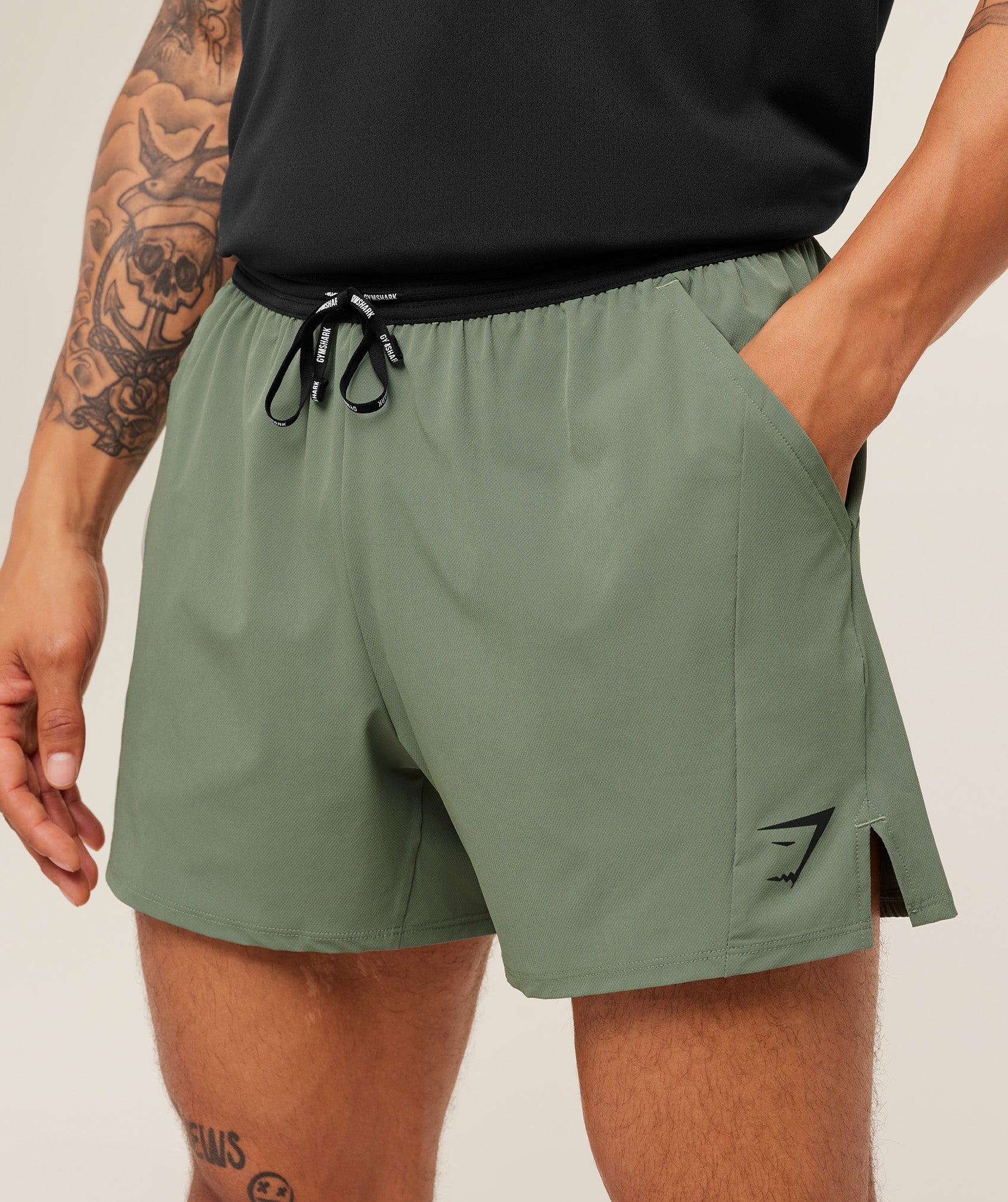 Gymshark Weekend 5" Shorts Gs Unit Green