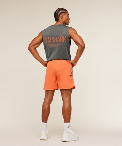 Gymshark Sport Hybrid 6" Shorts Dayglow Peach