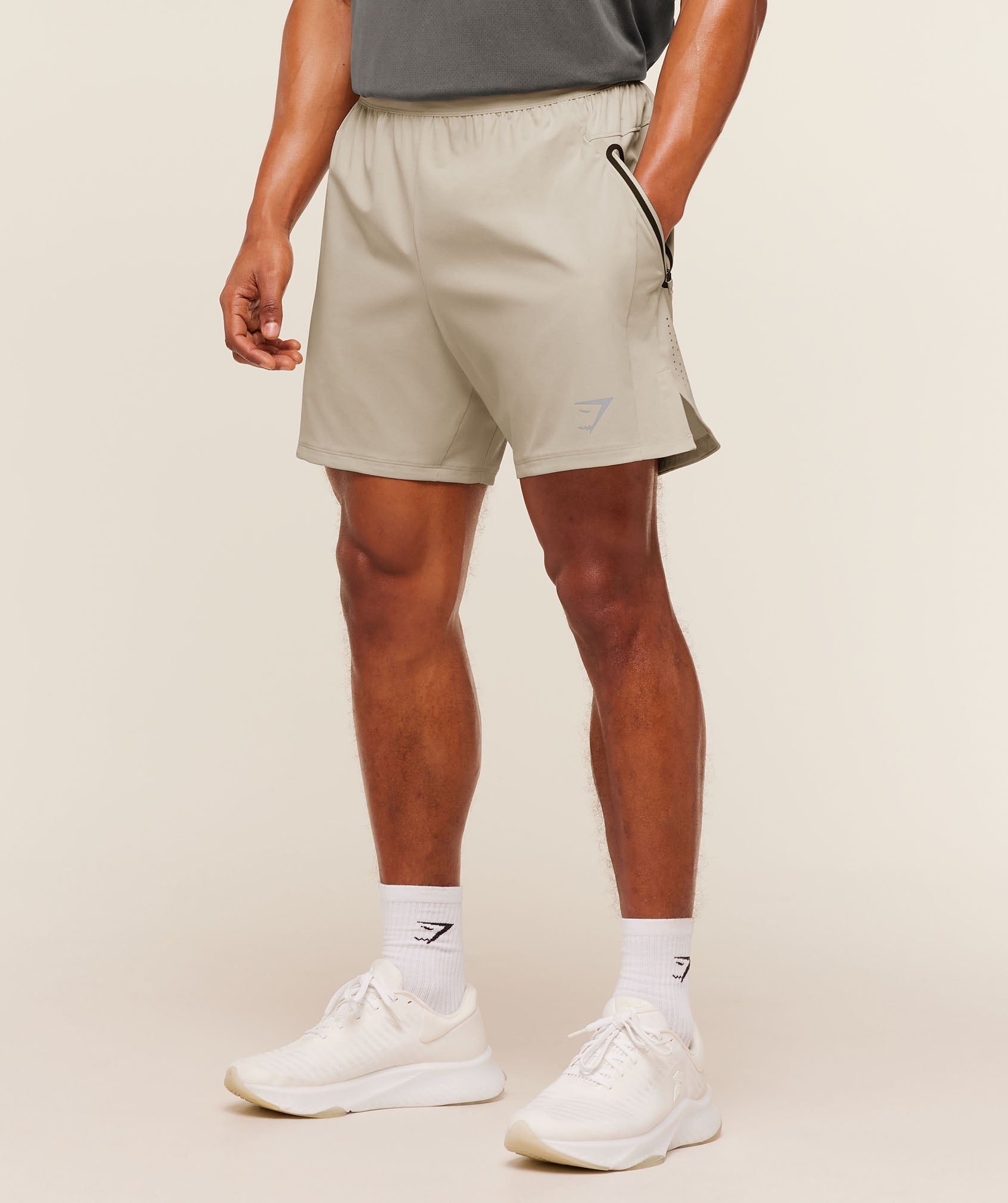 Gymshark Sport Hybrid 6" Shorts Pebble Grey