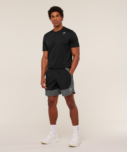 Gymshark Sport 25 Block 7" Shorts Black