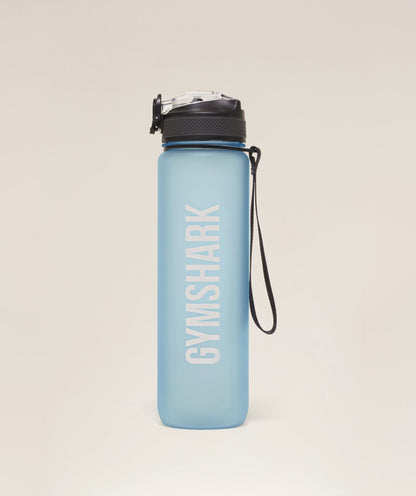 Gymshark Sports Bottle With Straw Bench Blue