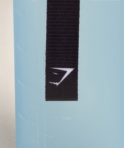 Gymshark Sports Bottle With Straw Bench Blue
