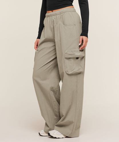 Women's Gymshark Cargo Pant Linen Brown