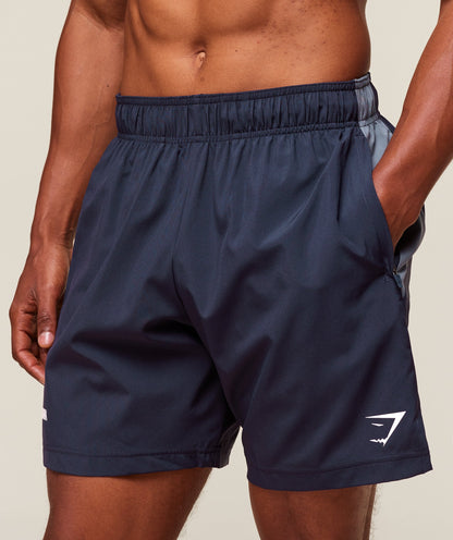 Gymshark Sport Panel 7" Shorts Heavy Blue