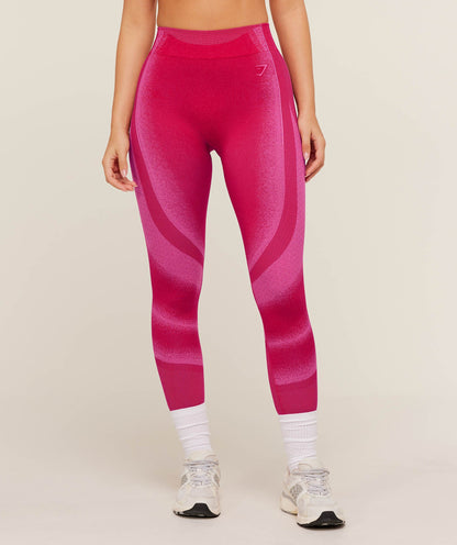Women's Gymshark Charge Seamless Leggings Gs Build Pink