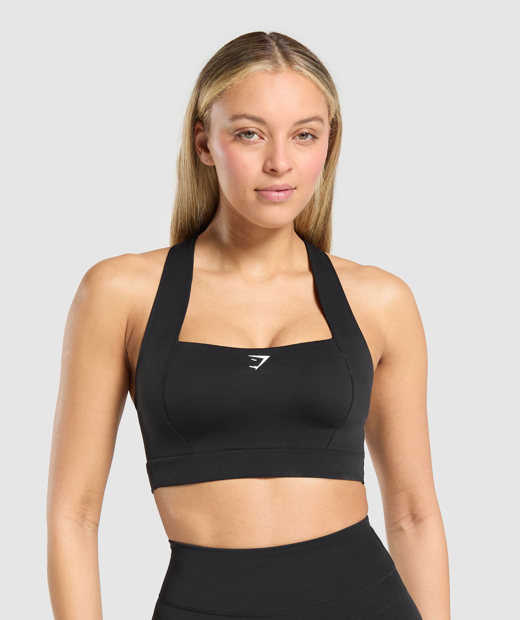 Women's Gymshark Square Neck Sports Bra Black