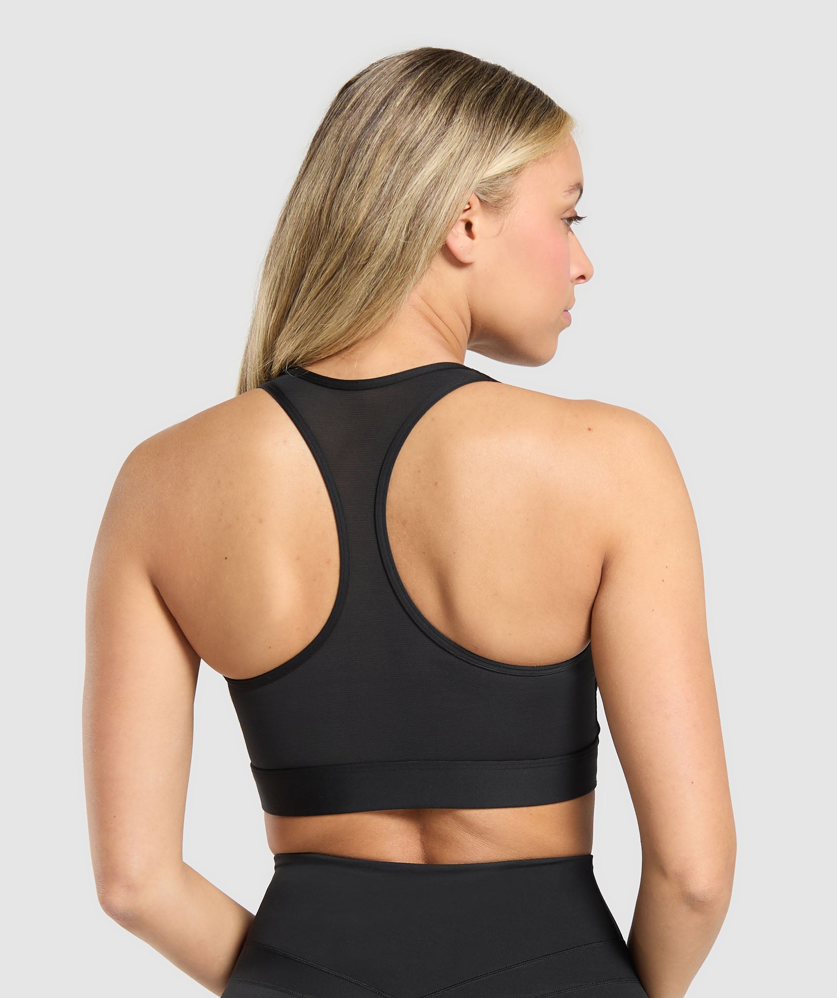 Women's Gymshark Square Neck Sports Bra Black