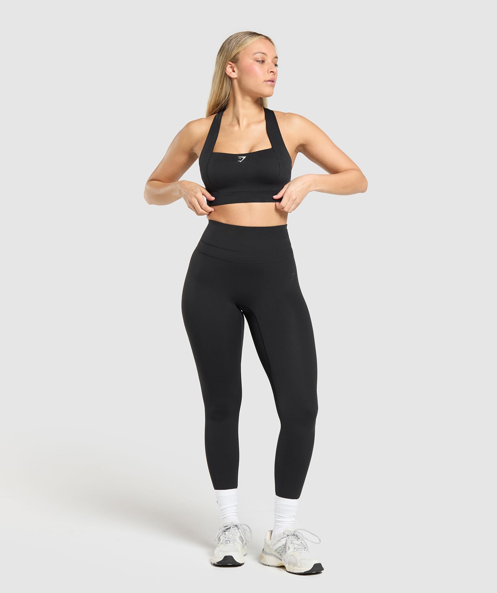Women's Gymshark Square Neck Sports Bra Black