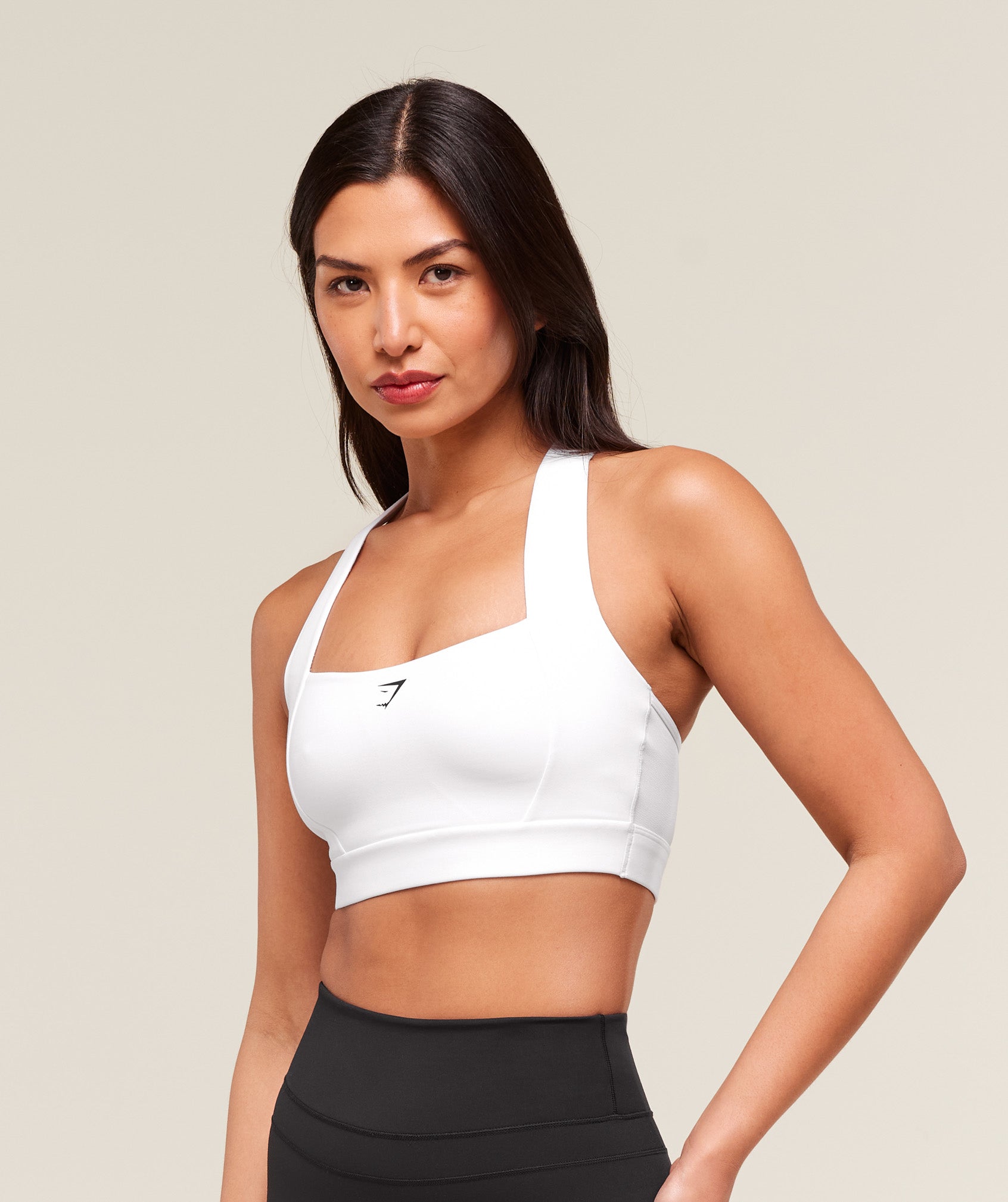 Women's Gymshark Square Neck Sports Bra White