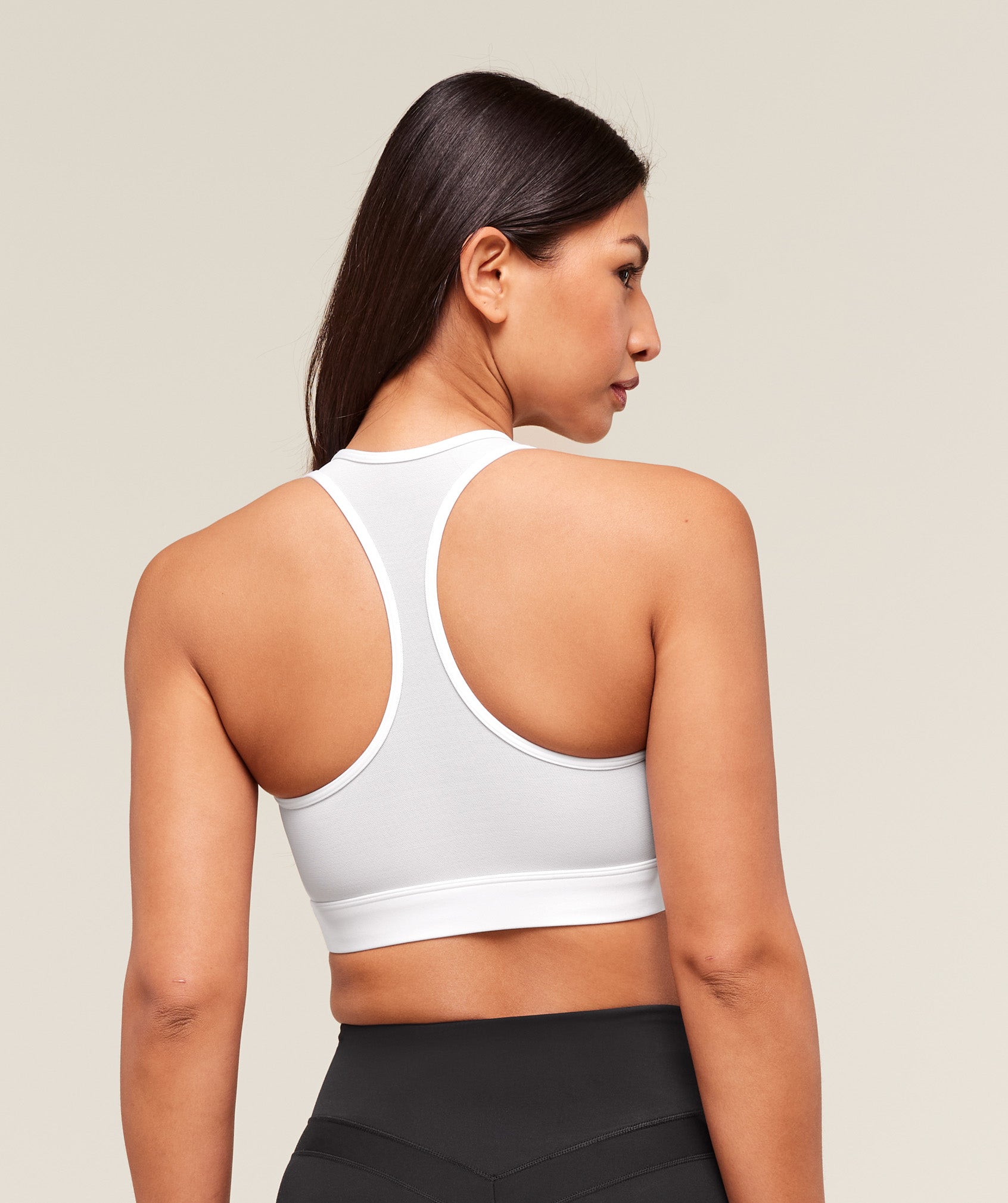 Women's Gymshark Square Neck Sports Bra White