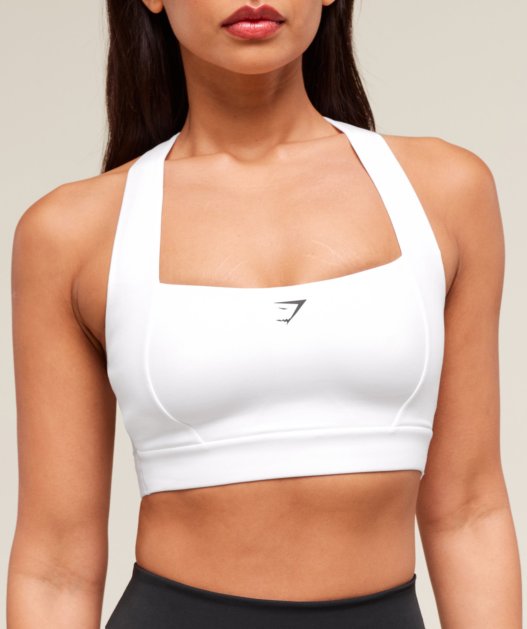 Women's Gymshark Square Neck Sports Bra White
