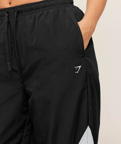 Women's Gymshark Contrast Track Pant Black
