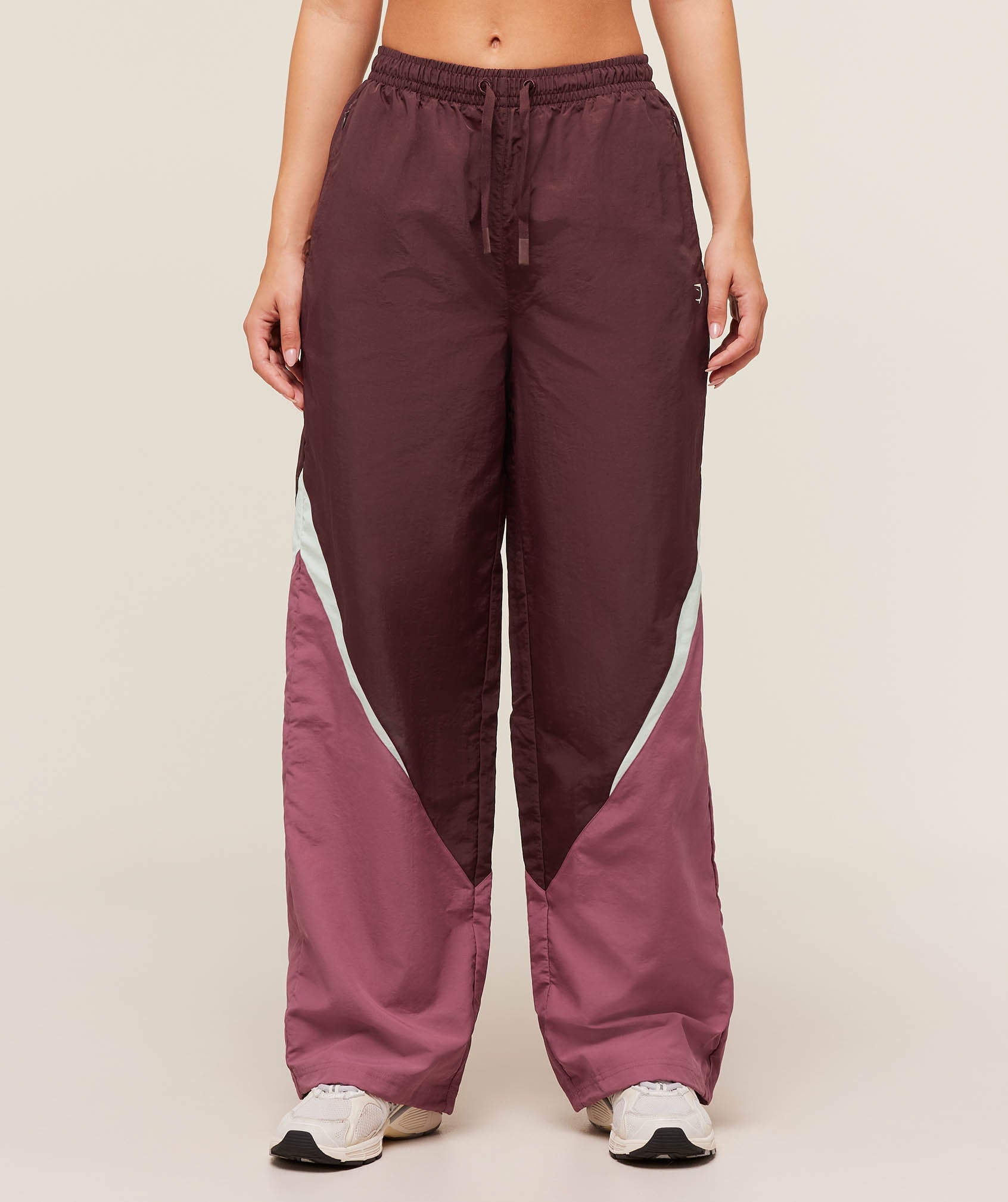 Women's Gymshark Contrast Track Pant Rich Maroon