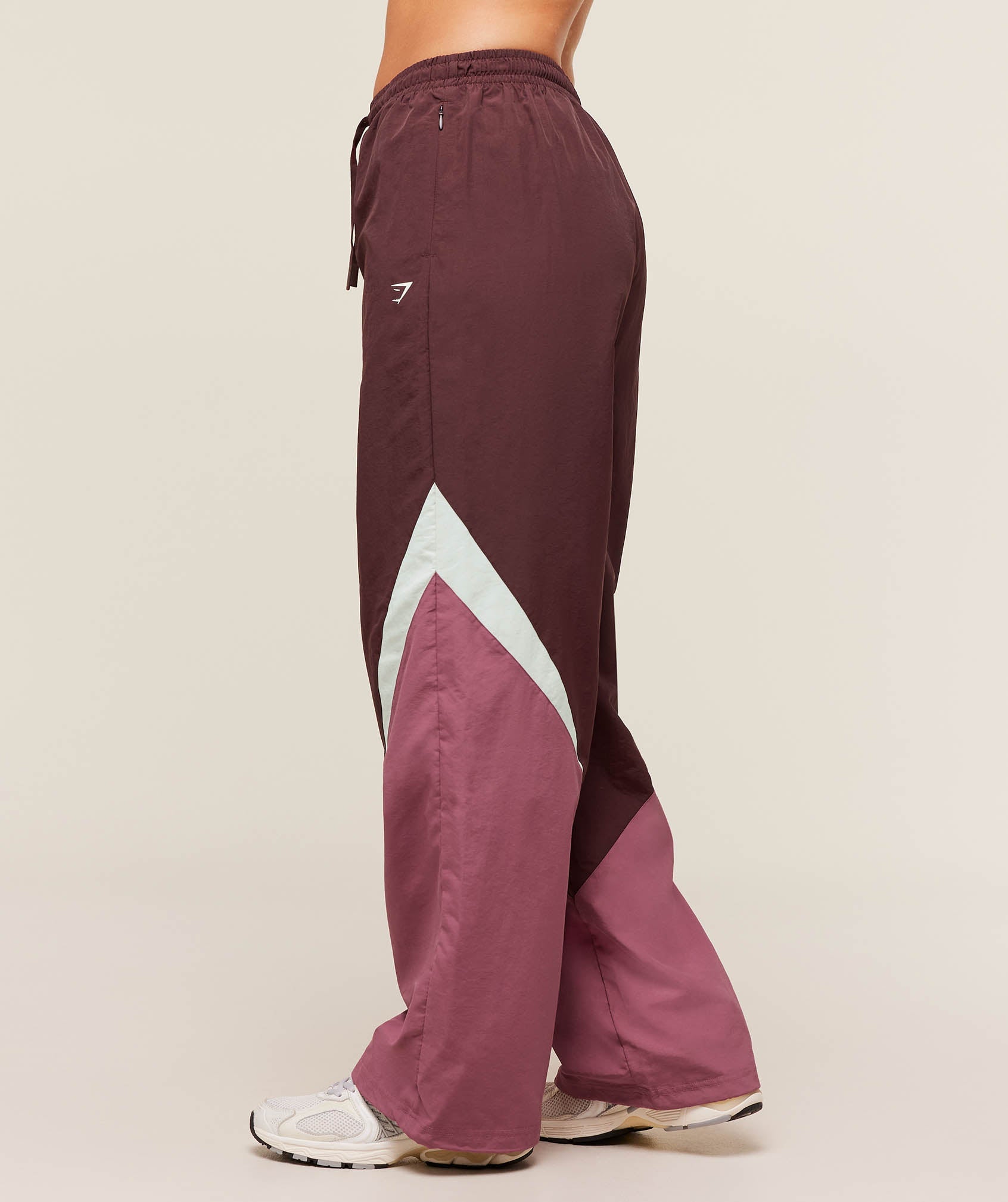 Women's Gymshark Contrast Track Pant Rich Maroon