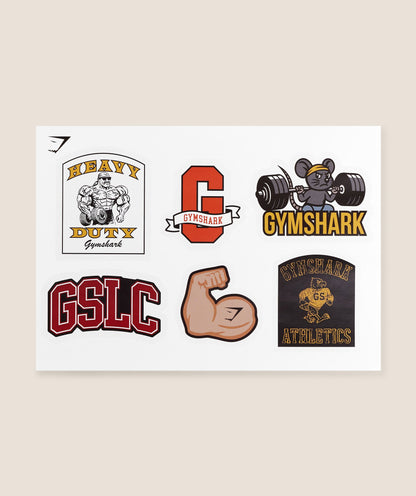 Women's Gymshark Sticker Pack Multi Pack 2