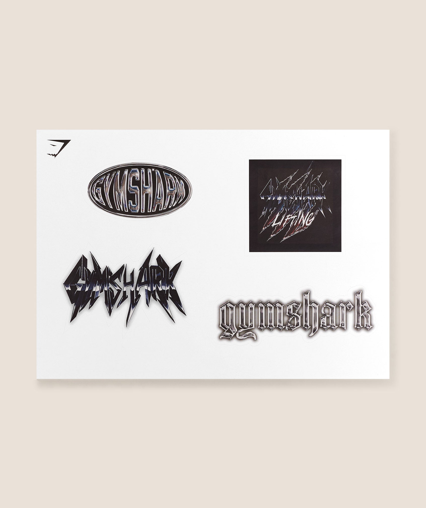 Gymshark Sticker Pack Metallic Pack