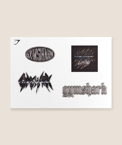 Gymshark Sticker Pack Metallic Pack